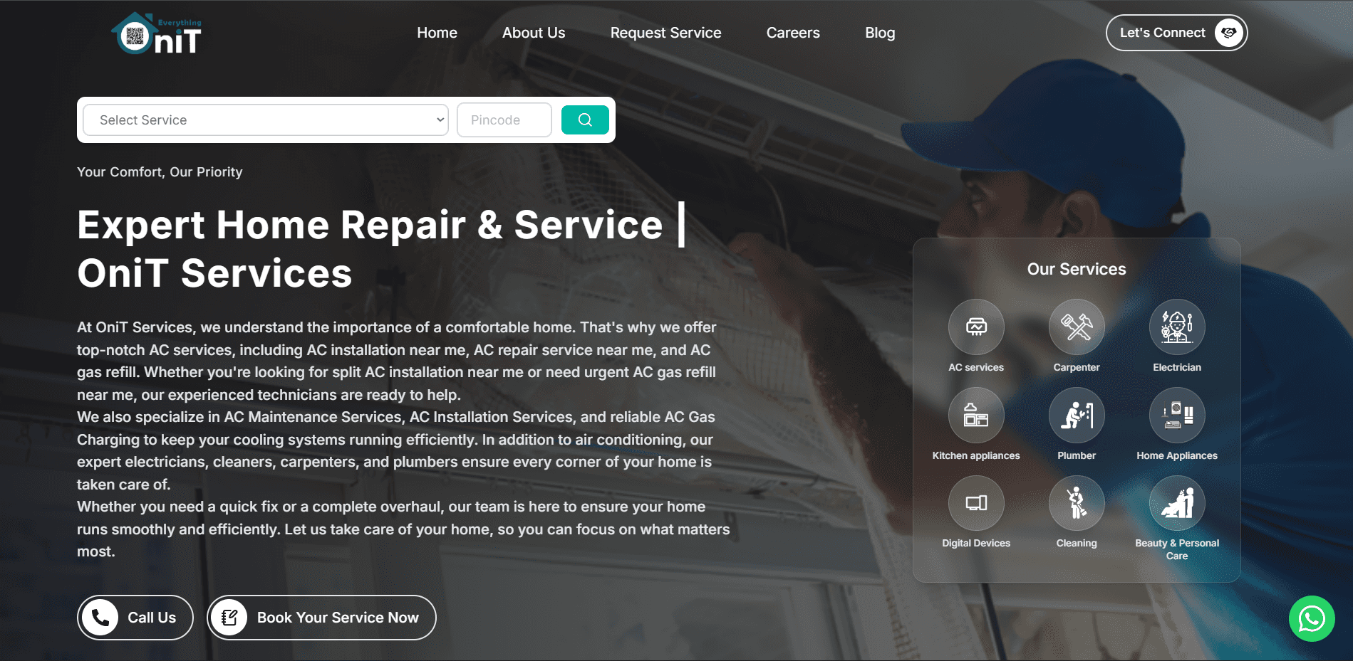 OniT Services Website