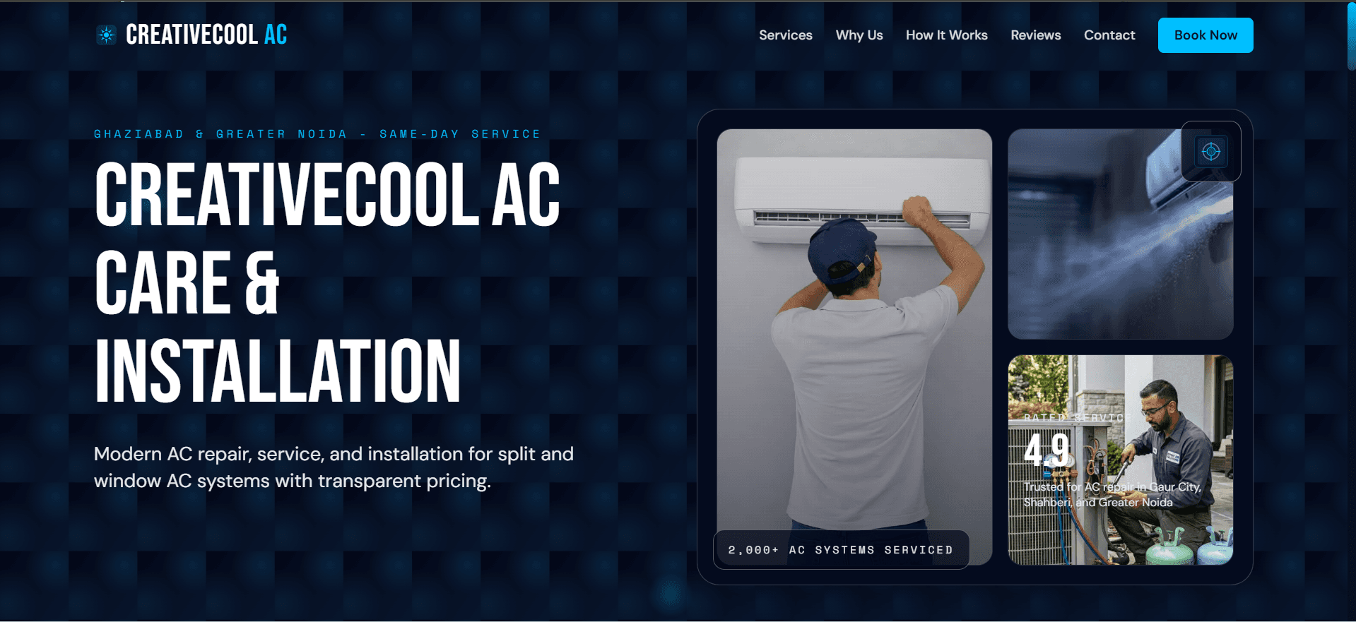 Creative Cool AC Service Website
