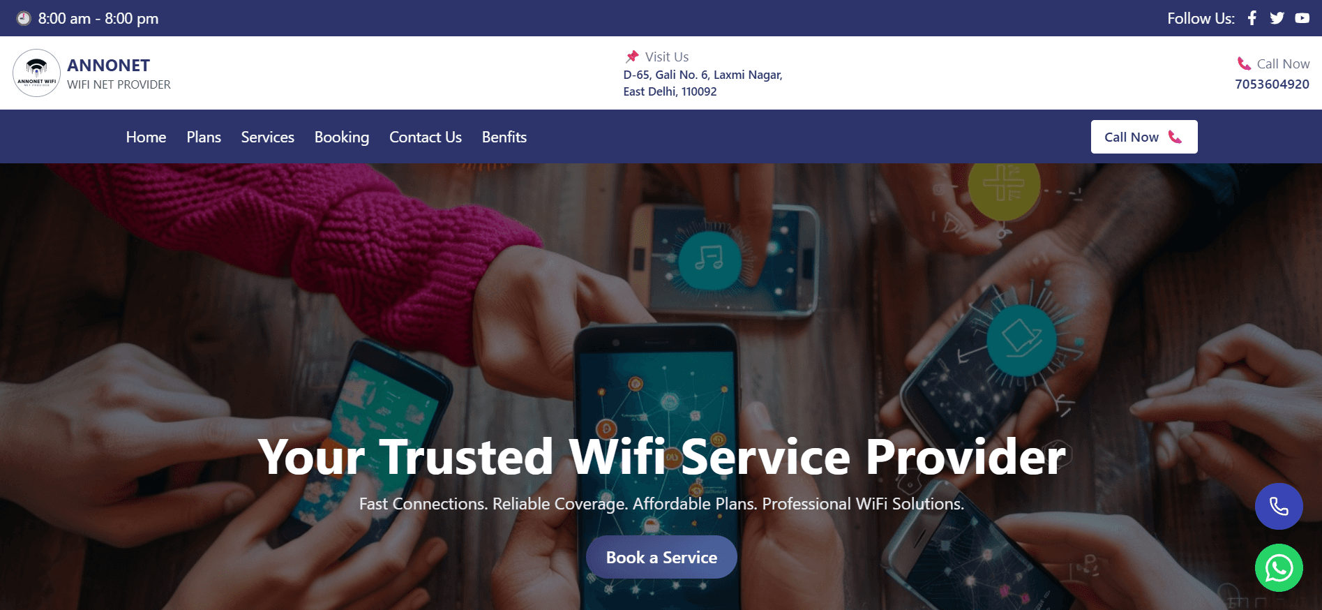 Annonet Wifi Website